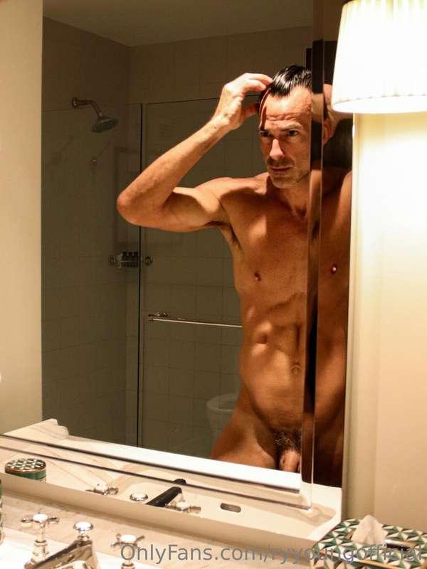 Looking at the man in the mirror and wishing he’d… fill in t..