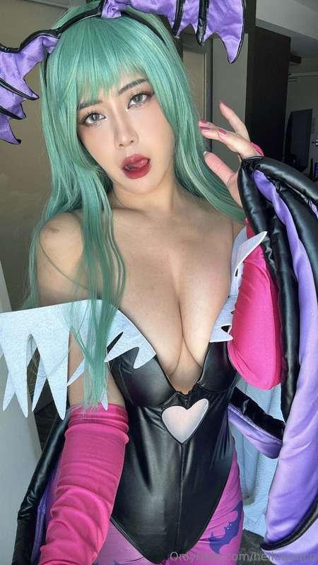 I cosplayed as Morrigan today during EVO ❤️❤️