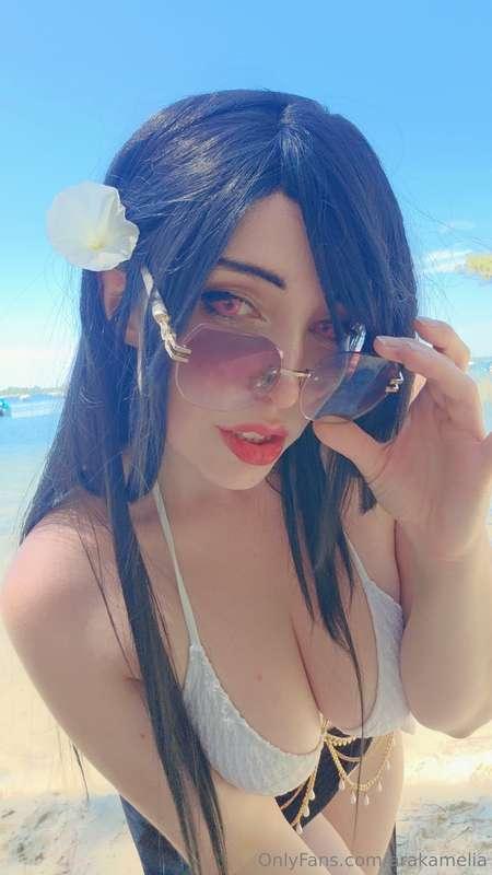 Tifa is here !Enjoy a nice time at the lake ~---------------..