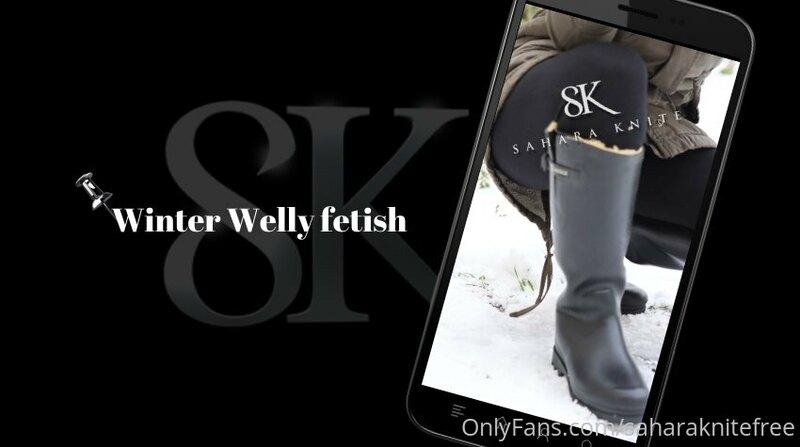 Winter welly fetish
