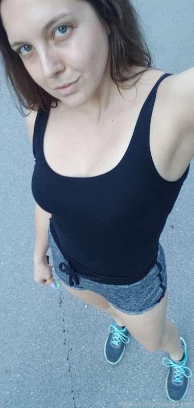 Had an evening walk and stopped to be naughty in the barn fo..