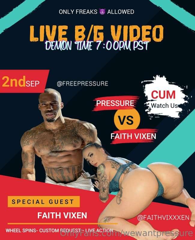 GOING LIVE TOMORROW NIGHT ON MY FREE PAGE @freepressure with..