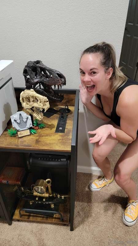 Brains, booty, and a thing for building dinosaurs 🦖🍑I promis..