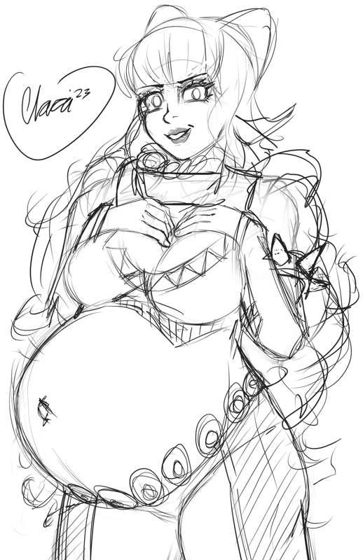 (Commission, sketch) Charlotte!
