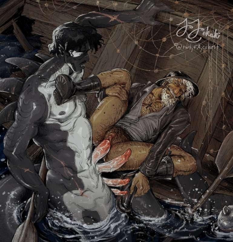 Hi Res - Fisherman and Orca Merman