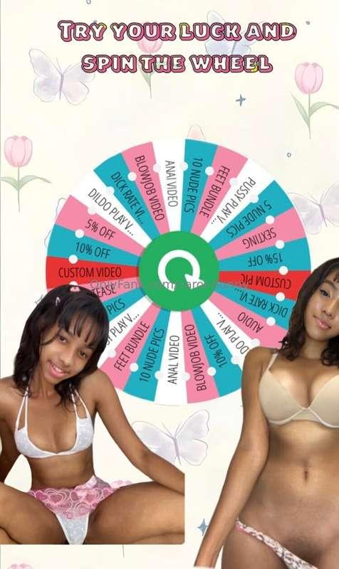 ❗️HOT SALE❗️✨ TRY YOUR LUCK AND SPIN THE WHEEL FOR FREE!
YEA..