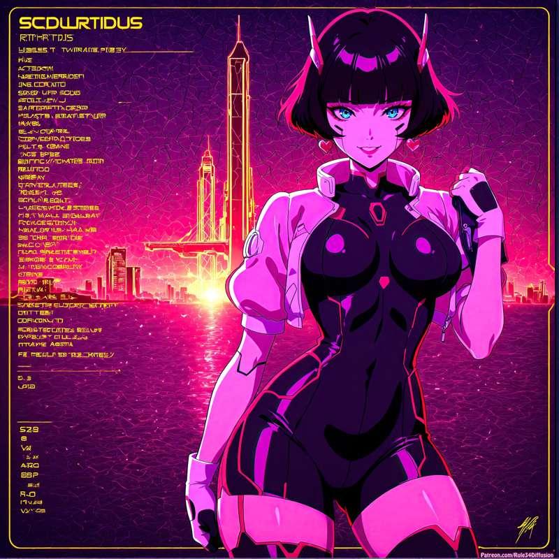 Sasha Yakoleva of Cyberpunk Edgerunners Sexy Poses [Gen 2.5]