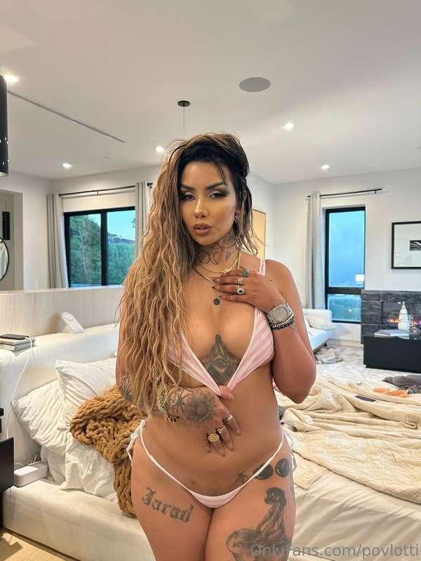 Should I show you how my tits bounce when I take this off? 🥰
