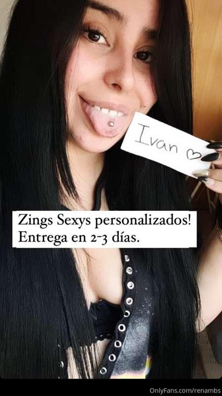 Zings personalizados✨ Mínimo tip 2$