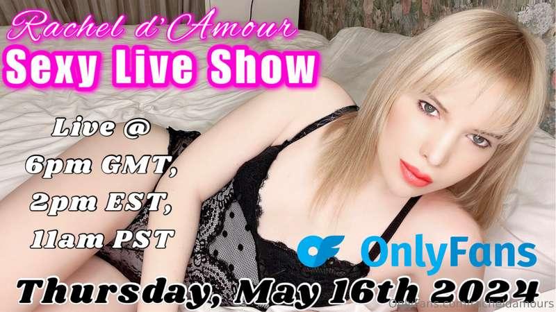 **Join me on my Onlyfans Live cam Page today, I will go live..