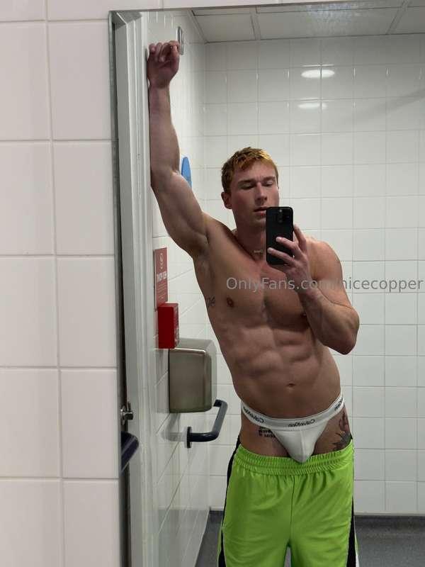 I love wearing a thong to the gym. 