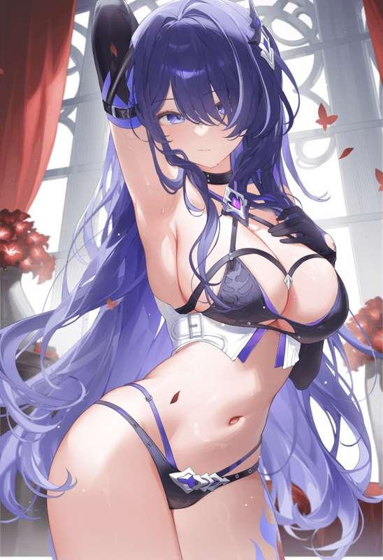 【Animated wallpaper】 💜x🤍Acheron Swimsuit