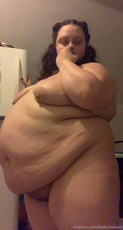 Woke up in the middle of the night and felt so enormous and ..