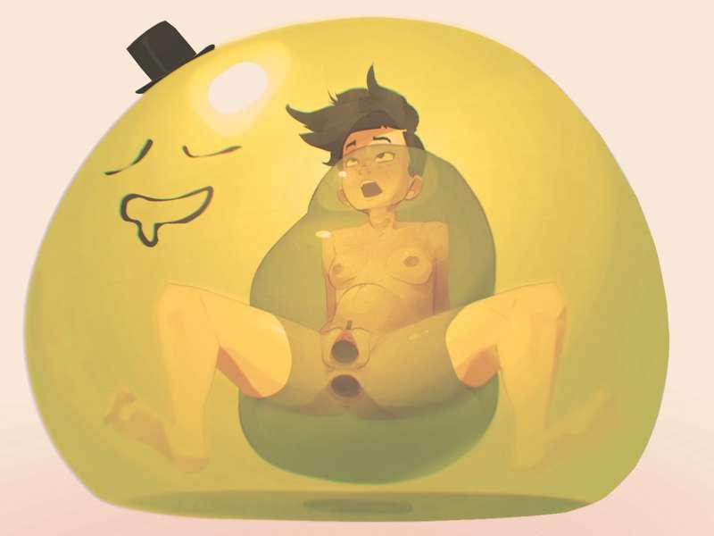 Krispy in slime 