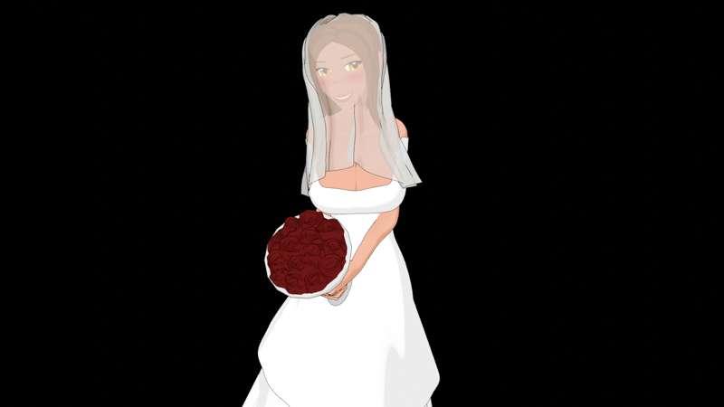Commission #22: Samantha in a Wedding Dress