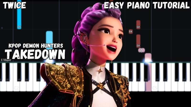 Easy MIDI - KPop Demon Hunters - Takedown (Atlantic Notes Arrangement + Tempo + Colors + Key)