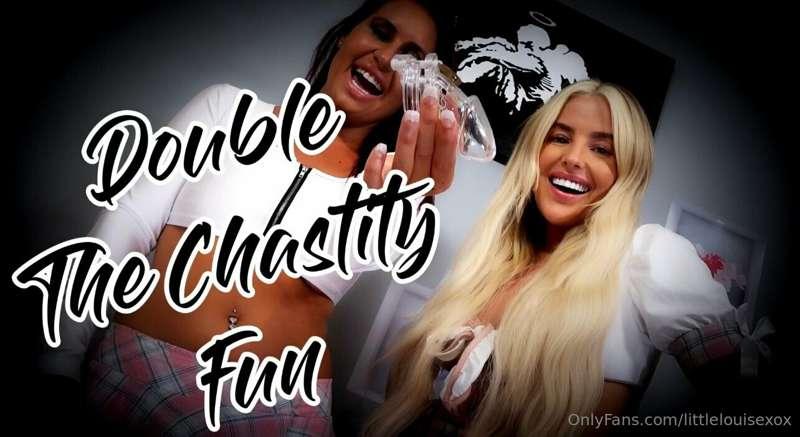 DOUBLE CHASTITY FUN WITH LOU & JESS @jesswestxxx 🔐