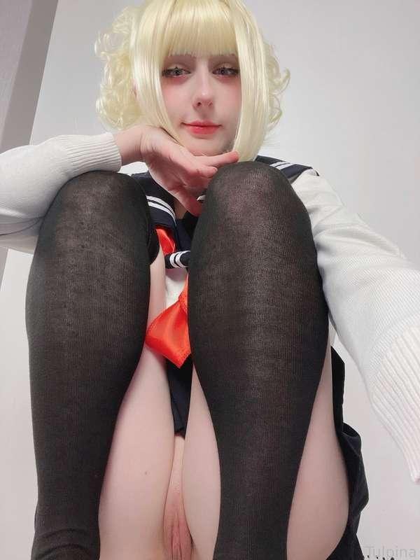 now funny photos will be posted with ordinary ones, because I want you to understand what kind of person I am 🤓💞
(I'm a clown and I think it's cool)

#cute #cospaly #MHA #Toga #pussy #shaved #ass #butt #stockings #blonde