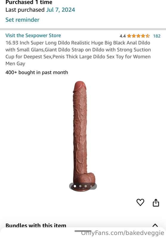 Just ordered a new dildo