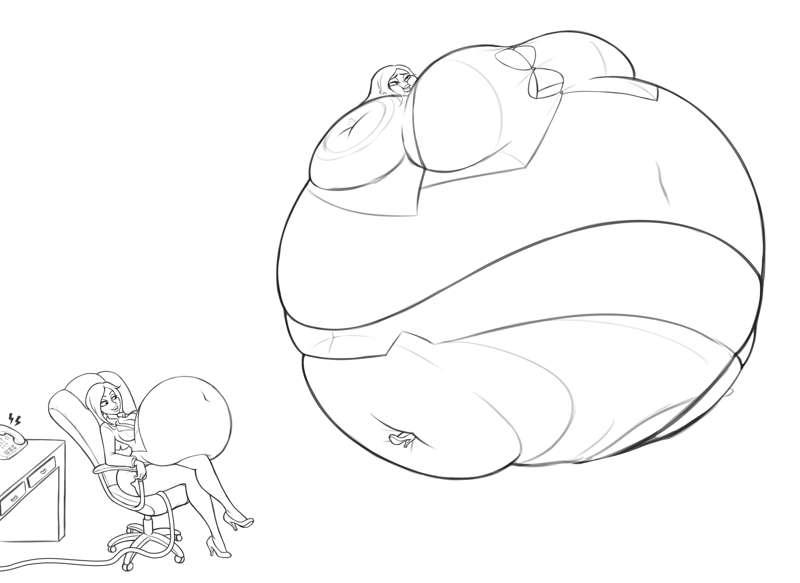 Miss Fondre Lineart wip