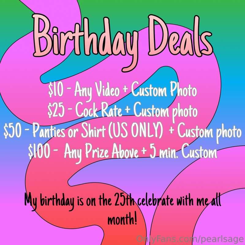 It’s my birthday month! I have some amazing deals happening ..