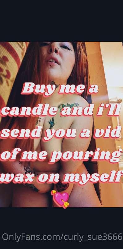 find the candles in my wish list 🖤💦