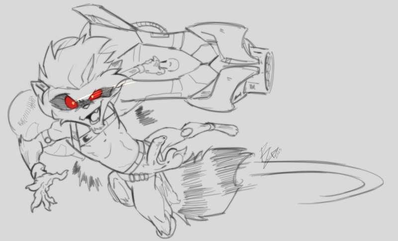 My concept for a Rocket Raccoon Rival's skin(?