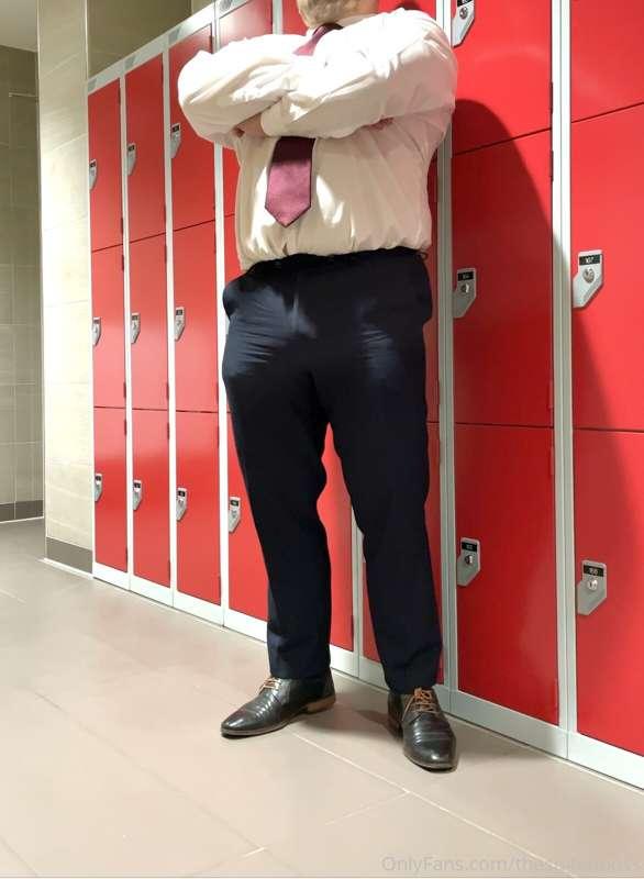 After hours chat with the boss at the locker rooms. What’s o..