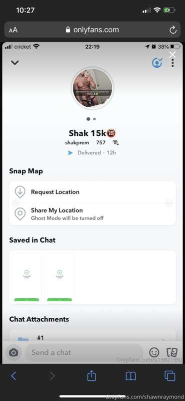 This is not me. I don’t have a private snap. If y’all would ..