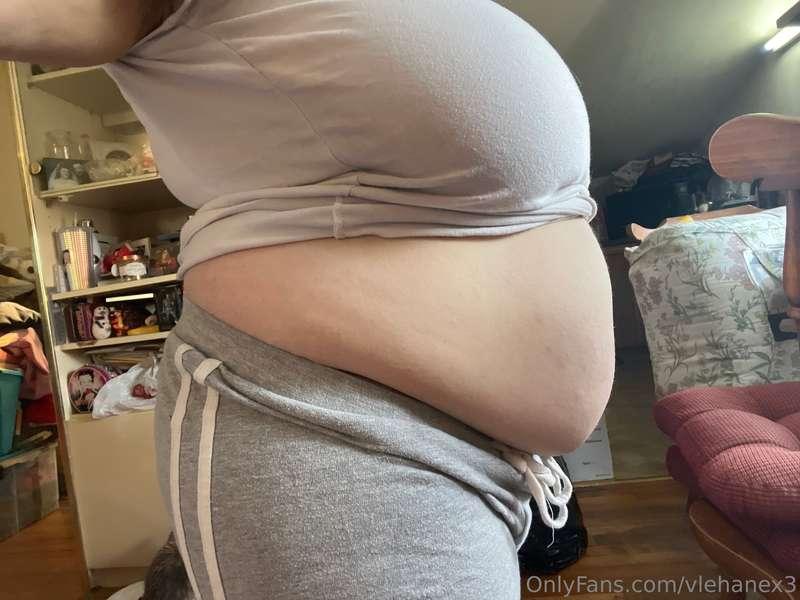 The belly progression as a request throughout the day and ni..