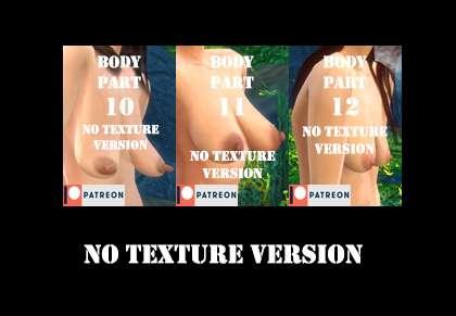 BODY PARTS 10, 11 & 12 - NO TEXTURE VERSION