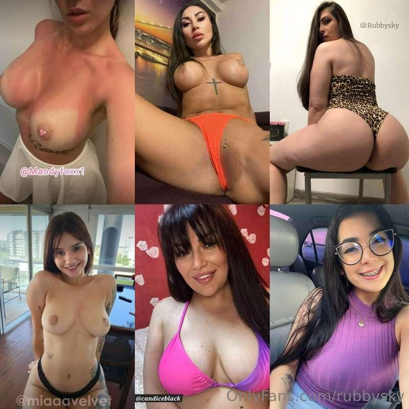 😈 @MANDYFOXX1 😈🥵 @VICKYHEART 🥵💕 @RUBBYSKY 💕🍓🍑 @MIAAAVELVET 🍑..