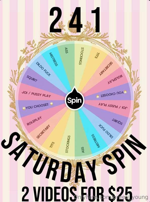 2 4 1 SPIN THE WHEEL !!.2 VIDEOS FOR JUST $25!! Top prize wo..