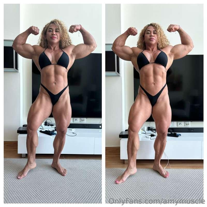 3 weeks into bulking, left Feb 1, right today.  Focus on leg..