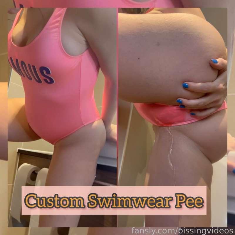 Custom Video ordered by a fan who wanted to see me peeing through my swimsuit in various positions 🩱

#swimsuit #swimmingcostume #wetting #wetmypants #pissing #pee #peevideos #wetandmessy 