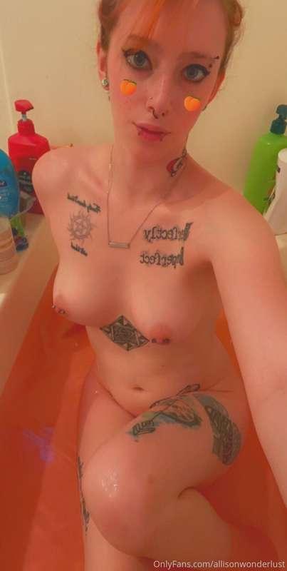 Splish splash. 💕 Also guys! My mans and I have started on ch..