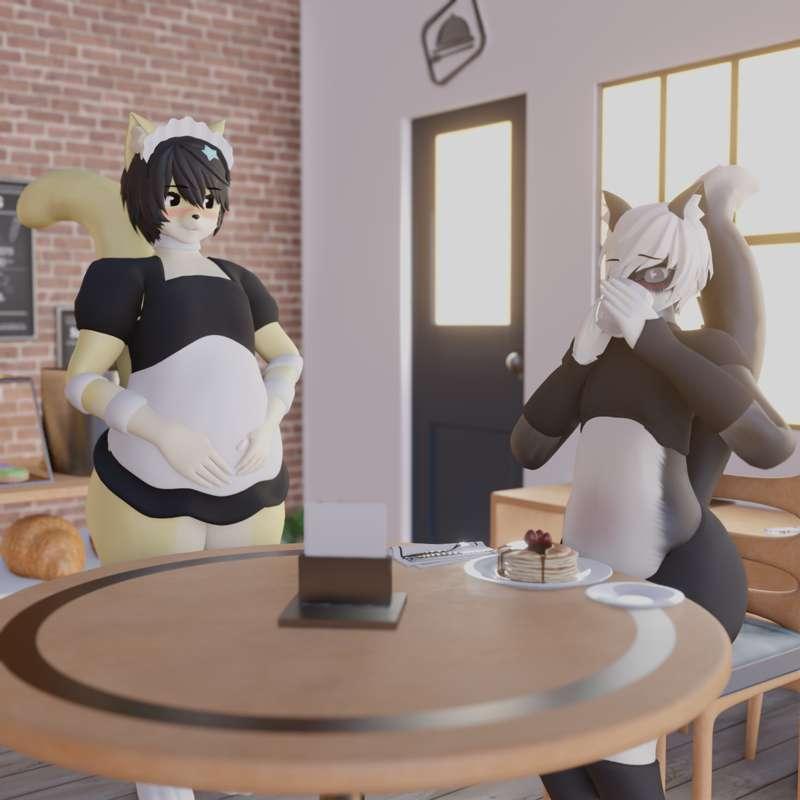 Cat Cafe (Renders) [Gif]