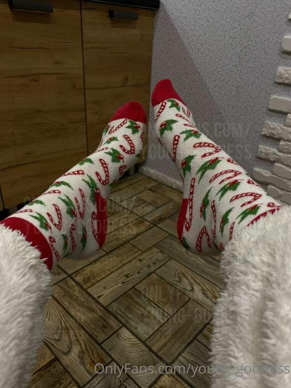 My socks are candy for you, slave!