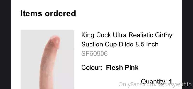 You guys decided… The new dildo has been ordered 😈 This is b..