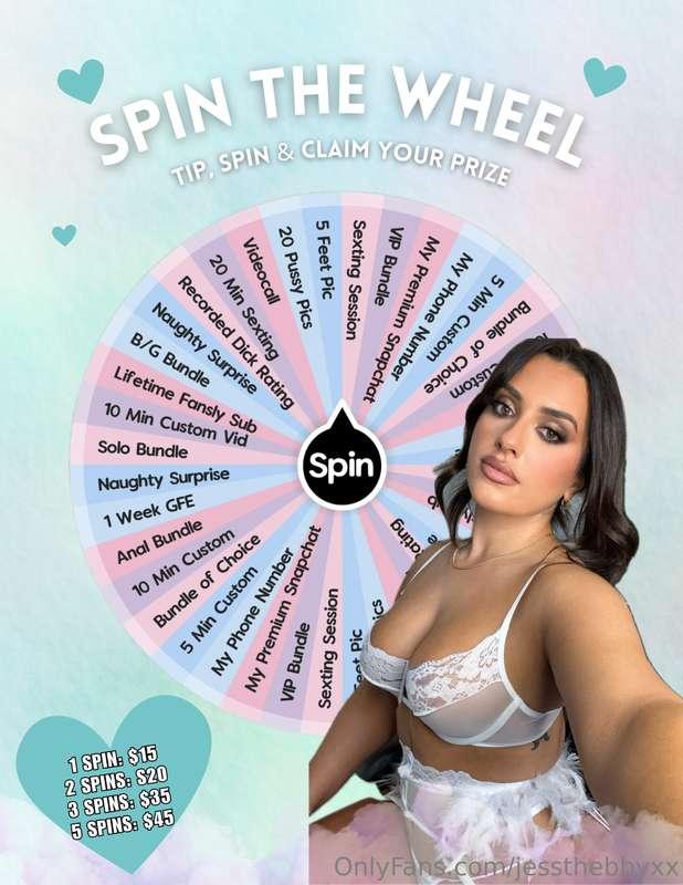 💕 BRAND NEW WHEEL SPIN 💕& you already know…the prizes are ho..