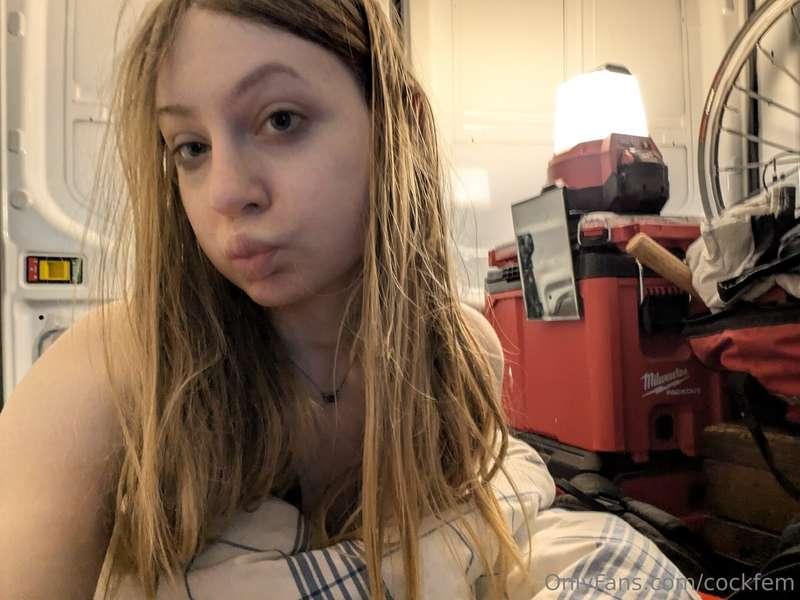 Sleeping in my van naked.