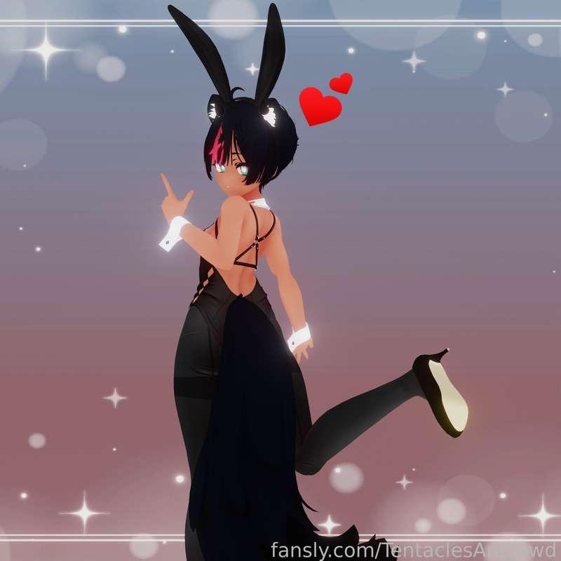 I'll be live on Fansly tonight at 10PM EST!!! I must be very horny because I had a crazy dream last night!! Remind me to tell you about it~ 
See you all in a few hours!!

#vtuber #lewdtuber #vrchat #anime #hentai #3d #bunnygirl #brat #cute #vrc #vr 