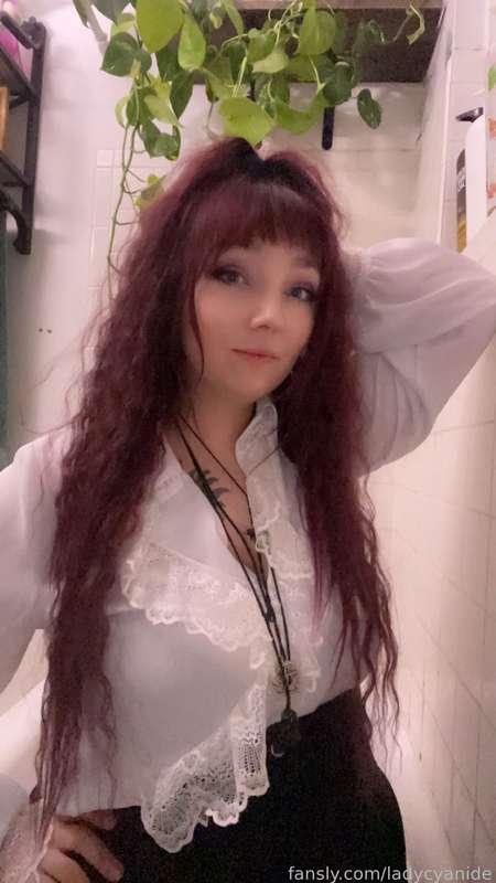 Looked cute today, might put some fun things in my butt later :3 #fyp #bigboobs #curvy #naturaltits #upskirt #longhair #buttslut #tease 