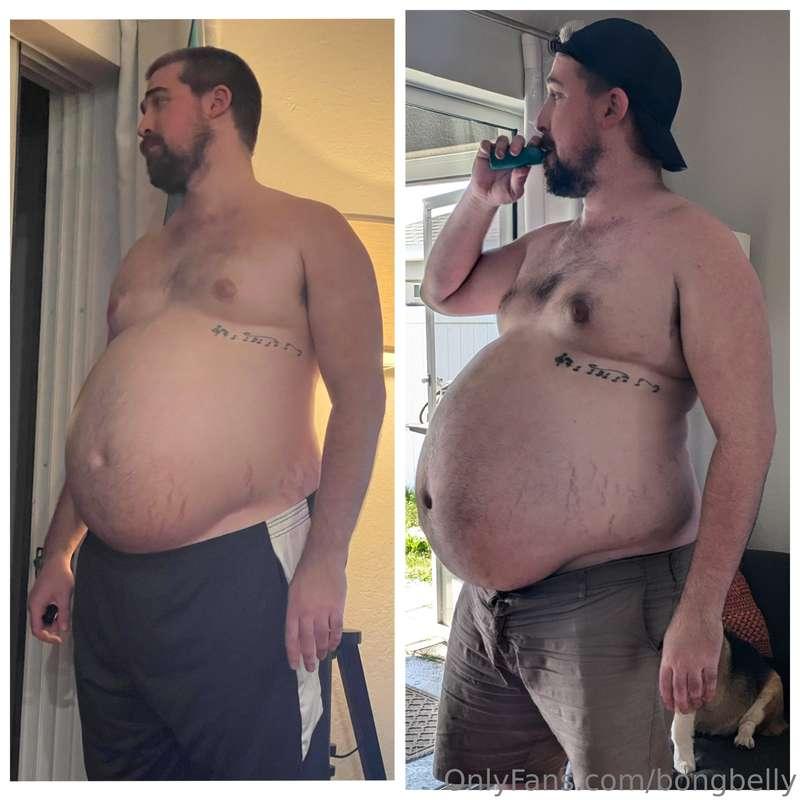 I remember feeling huge when my friend took this...
