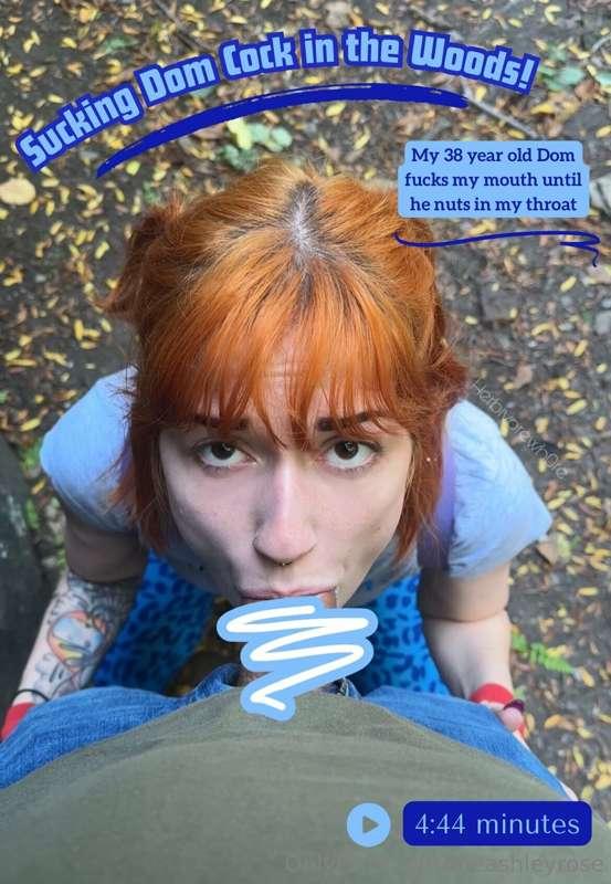 Sucking Dom Cock in thee Woods! 🥵🤤🍆First person to tip $9 ge..