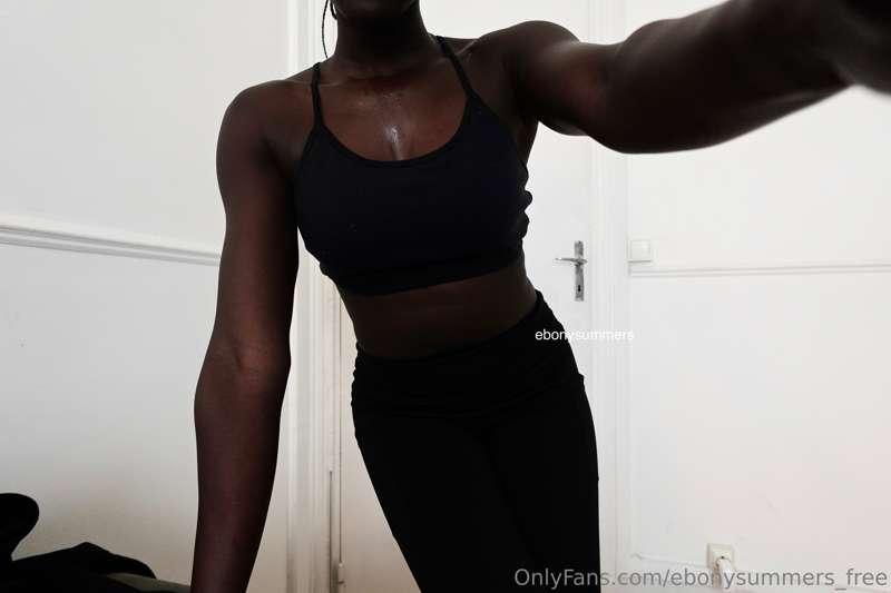 All sweaty from my work out