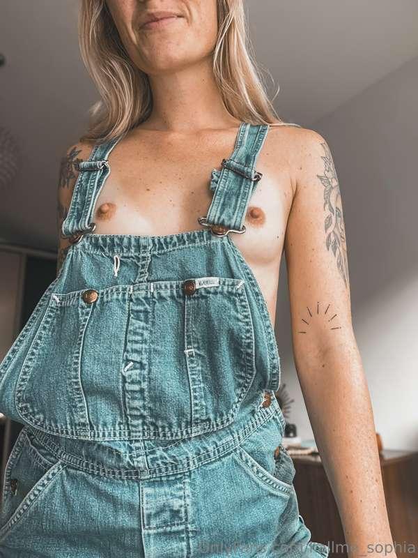 I love it be naked in this jeans suit . Isn’t it just the cu..