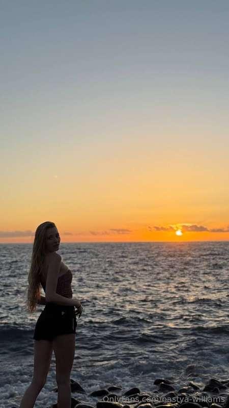 I love watching sunsets, especially by the sea - when the sk..