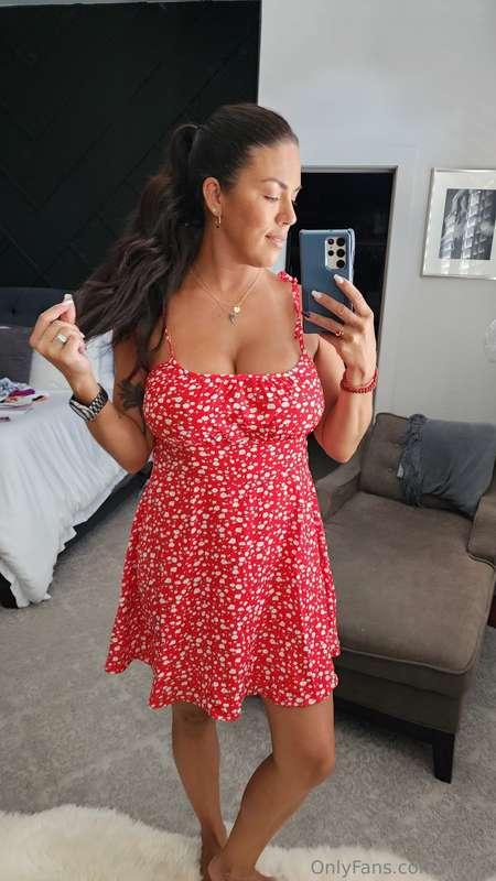 I got a new summer dress, so of course I had to break it in ..
