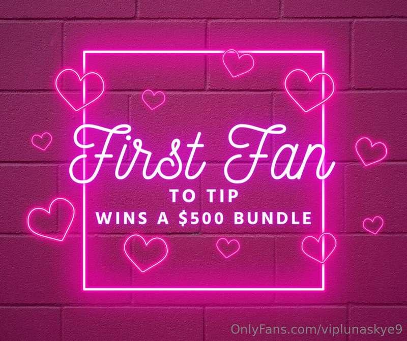 **Hurry, be the first fan to tip $10 for some boobylicious, ..